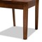 Baxton Studio Anila Modern and Contemporary Walnut Brown Finished Wood 5-Piece Dining Set 179-11388-10901-Zoro - alternate 2